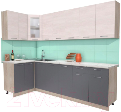

Готовая кухня Интерлиния, Мила 12x26