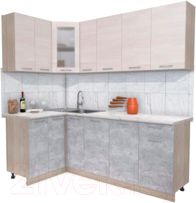 

Готовая кухня Интерлиния, Мила 12x21