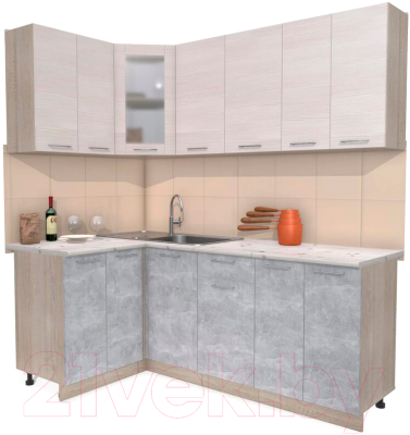 

Готовая кухня Интерлиния, Мила 12x20