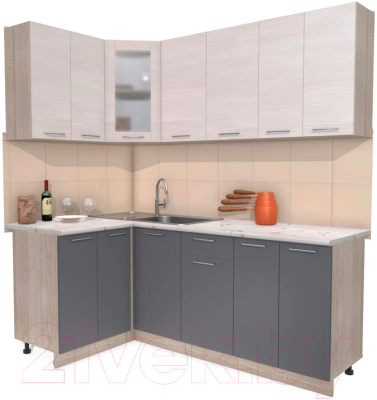 

Готовая кухня Интерлиния, Мила 12x20