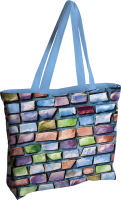 Пляжная сумка JoyArty Стена из радужных камней / bsz_23310 - 