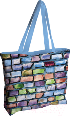 Пляжная сумка JoyArty Стена из радужных камней / bsz_23310