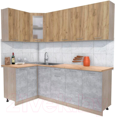 

Готовая кухня Интерлиния, Мила 12x22