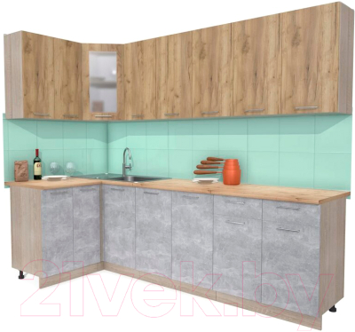 

Готовая кухня Интерлиния, Мила 12x26