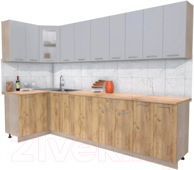 

Готовая кухня Интерлиния, Мила 12x30