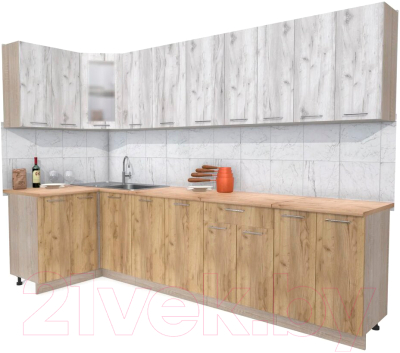 

Готовая кухня Интерлиния, Мила 12x30