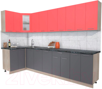

Готовая кухня Интерлиния, Мила 12x30
