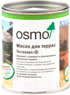 

Масло для древесины Osmo, Коричневый, Для террас массарандуба