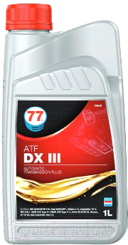 Трансмиссионное масло 77 Lubricants ATF DX III / 707872 (1л)