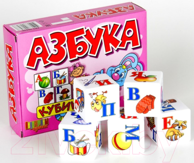 Изображение товара Развивающая игрушка Десятое королевство Кубики. Азбука / 00646