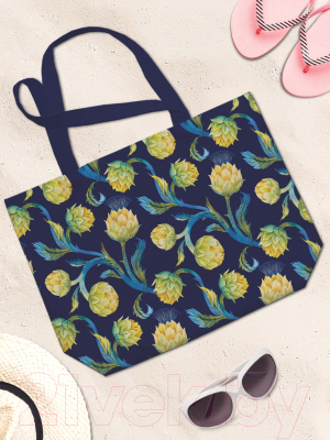 Пляжная сумка JoyArty Лимонные цветы / bsz_38905