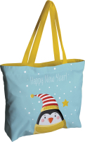 Пляжная сумка JoyArty Пингвин в новогоднюю ночь / bsz_290615 - 