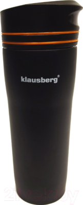 Термокружка Klausberg KB-7149 (черный/оранжевый)