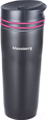 Термокружка Klausberg KB-7149 (черный/розовый)