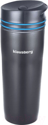 Термокружка Klausberg KB-7149 (черный/синий)