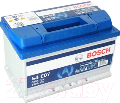 Автомобильный аккумулятор Bosch EFB S4 E07 565500065 / 0092S4E070 (65 А/ч)