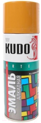 Эмаль Kudo Универсальная / KU-1022 (520мл, охра)