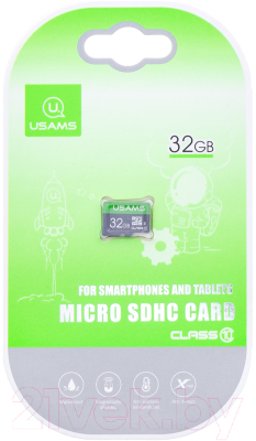 Карта памяти Usams MicroSDHC 32GB Class 10 / ZB94TF01