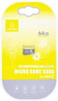 

Карта памяти Usams, MicroSDHC 64GB Class 10 / ZB95TF01