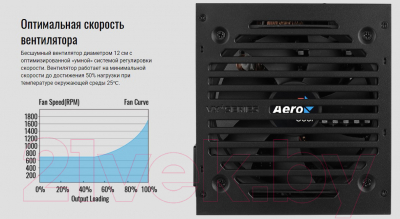 Блок питания для компьютера AeroCool VX-600 Plus 600W (без APFC)
