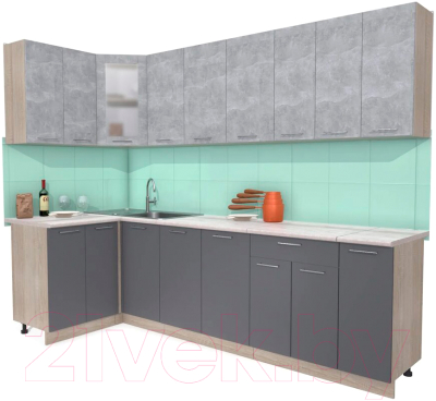 

Готовая кухня Интерлиния, Мила 12x27