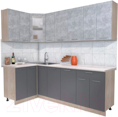 

Готовая кухня Интерлиния, Мила 12x23