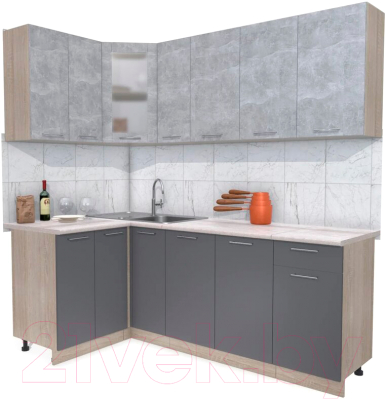 

Готовая кухня Интерлиния, Мила 12x21
