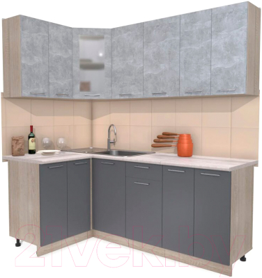 

Готовая кухня Интерлиния, Мила 12x20