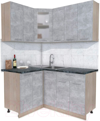 

Готовая кухня Интерлиния, Мила 12x15