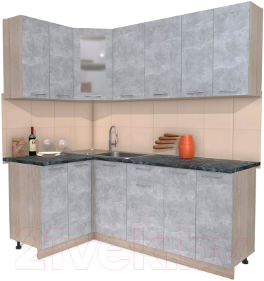

Готовая кухня Интерлиния, Мила 12x20