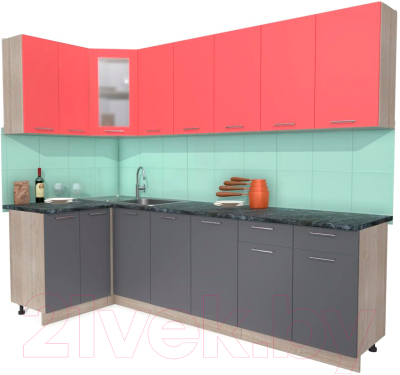 

Готовая кухня Интерлиния, Мила 12x26