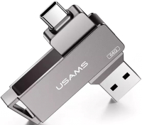 Usb flash накопитель Usams USB 3.0/USB Type-C 32GB / ZB199UP01 (серый) - 