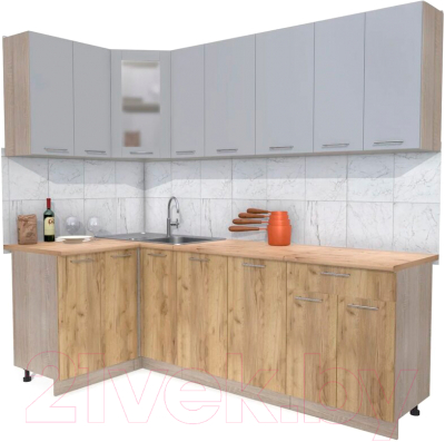 

Готовая кухня Интерлиния, Мила 12x23