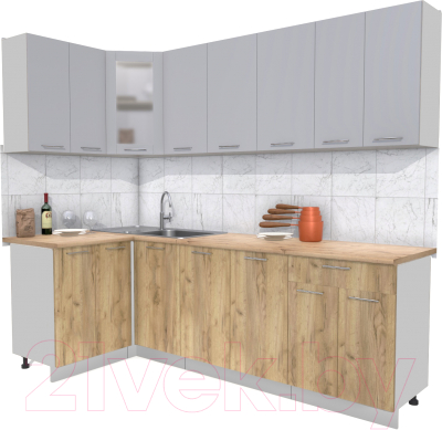 Кухонный гарнитур Интерлиния Мила 12x24