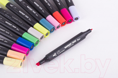 Изображение товара Маркер художественный Сонет Twin / 164125-61 (зелено-синий)