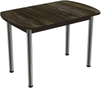 Обеденный стол ВВР Пластиковый 110x70 (сосна пандероса/подстолье прямое черный) - 
