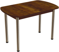 Обеденный стол ВВР Пластиковый 110x70 (трансильвания/подстолье прямое шоколад) - 