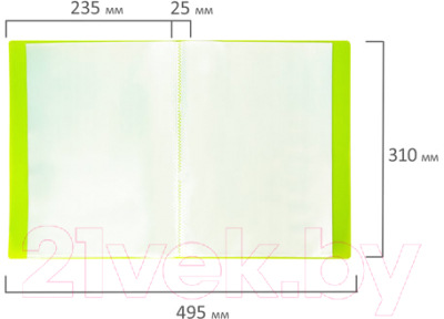 Папка для бумаг Brauberg Neon / 227452 (зеленый)