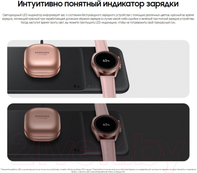 Зарядное устройство беспроводное Samsung EP-P6300TBRGRU (черный)