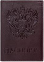 Обложка на паспорт Brauberg Virginia / 237199 (темно-бордовый) - 