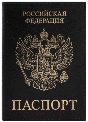 Обложка на паспорт Staff Profit / 237191 (черный)