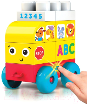 Развивающая игрушка Азбукварик Talky Blocks Автобус / 2824