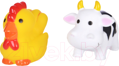 

Набор игрушек для ванной Жирафики, Коровка и курочка / 681268