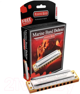 Изображение товара Губная гармошка Hohner Marine Band Deluxe 2005/20 Eb / M200504X
