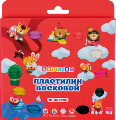

Пластилин восковой Цветик, 3241784
