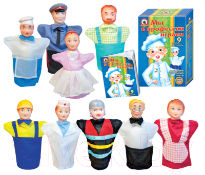 Набор кукол-перчаток Русский стиль Мы в профессии играем / 11214