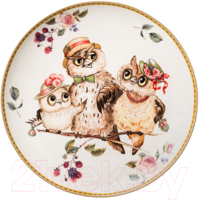

Тарелка столовая мелкая Lefard, Owls Party / 415-2208
