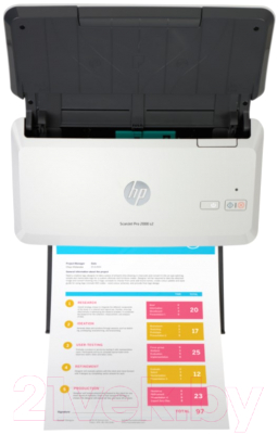 Изображение товара Планшетный сканер HP ScanJet Pro 2000 S2 (6FW06A)