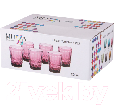 Набор стаканов Lefard Muza Color Серпентина / 781-212 (6шт)