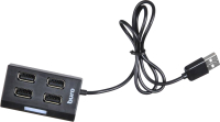 USB-хаб Buro BU-HUB4-U2.0 (черный) - 